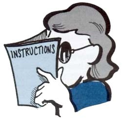 Reading instruction manual